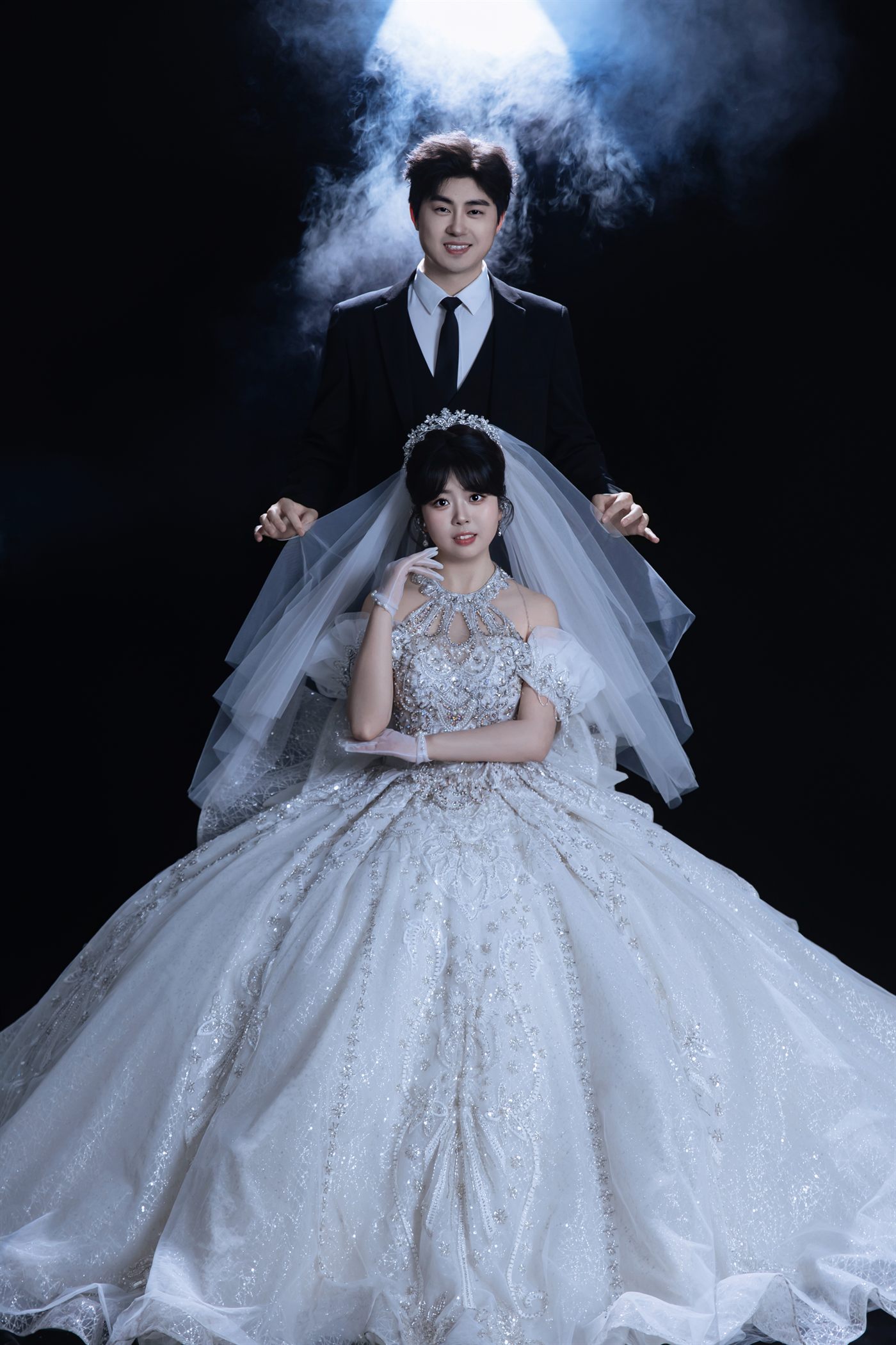 暗场婚纱照